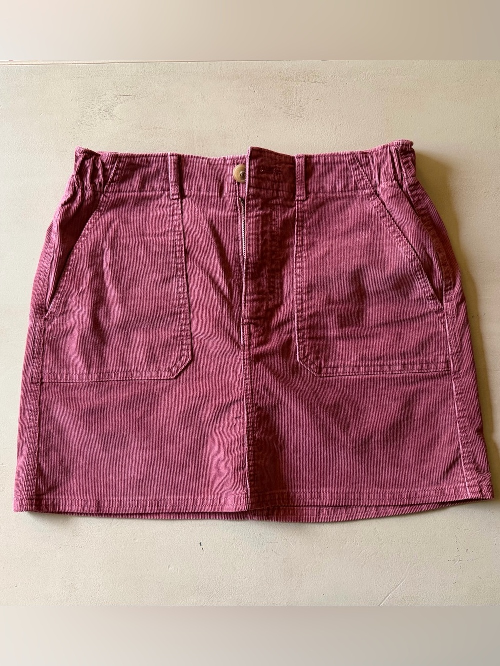 American Eagle Outfitters Rose Corduroy Mini Skirt